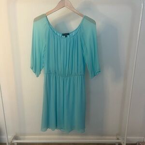 Sanctuary Blue Off-the-Shoulder Dolman Sleeve Sundress